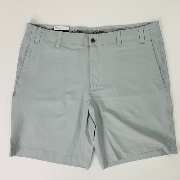 Callaway Men's 40 Shorts Flat Front Performance Golf Short Grey Gray 40 - Picture 1 of 9
